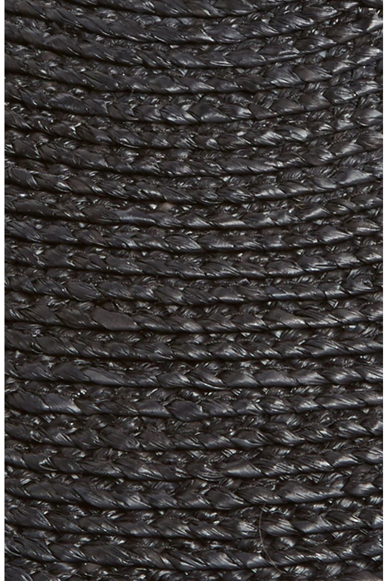 'Kirsten' Packable Raffia Visor, Alternate, color, CHARCOAL