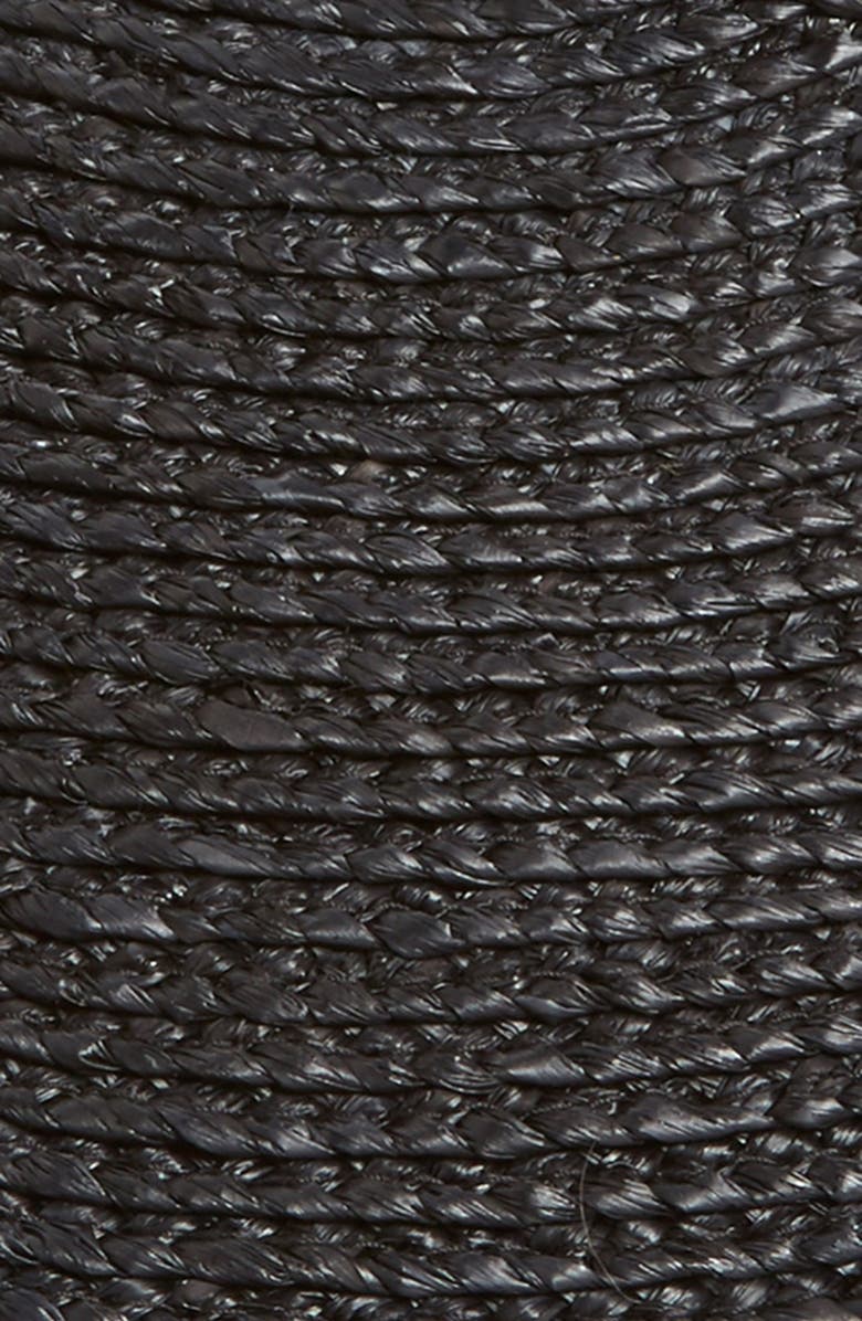 Helen Kaminski 'Kirsten' Packable Raffia Visor, Alternate, color, Charcoal