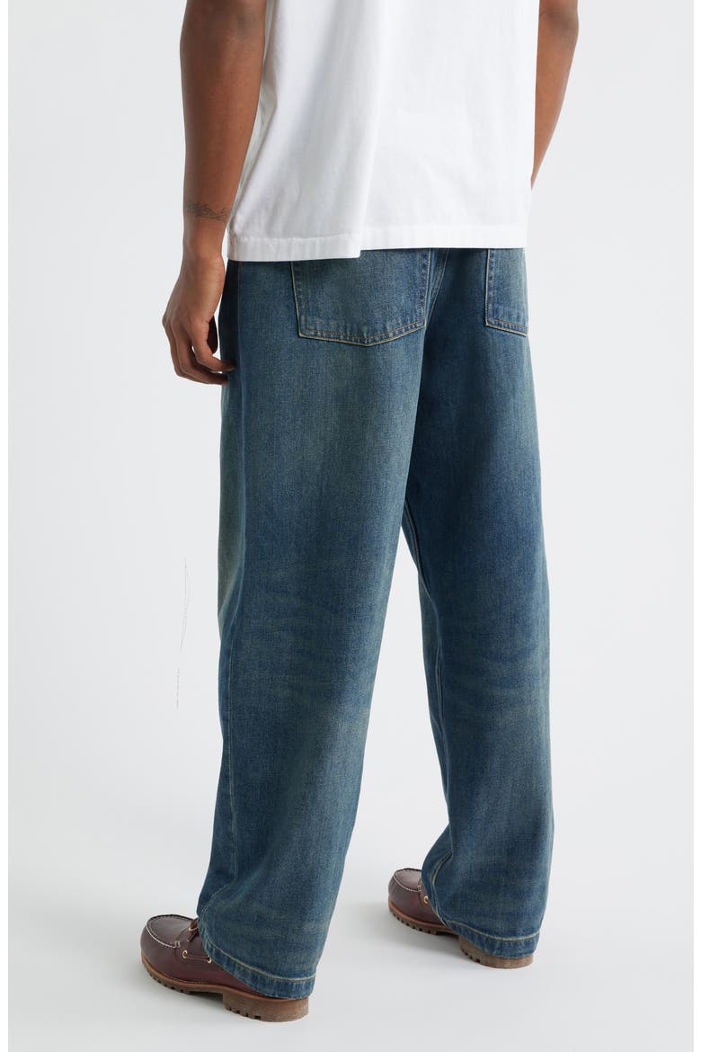 Brandon Loose Straight Leg Jeans, Alternate, color, BLUE WORN USED WASH