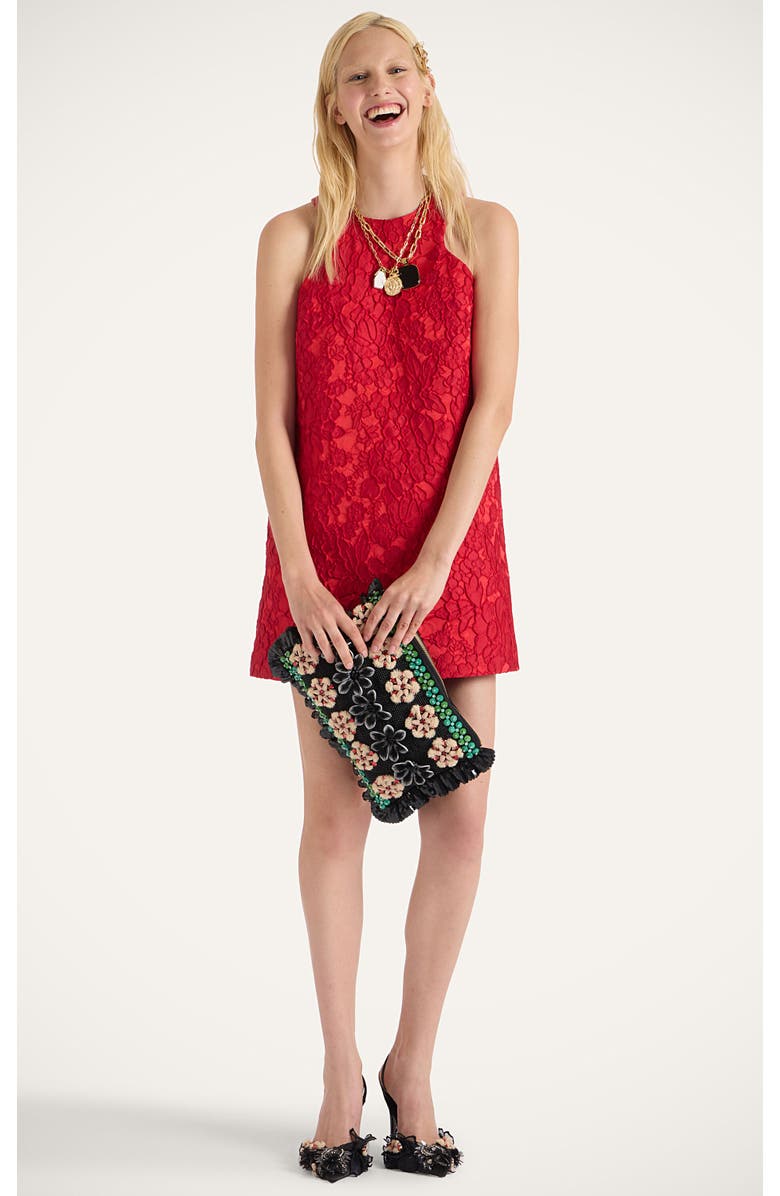 La DoubleJ Racer Mini Dress Peony Red, Main, color, 