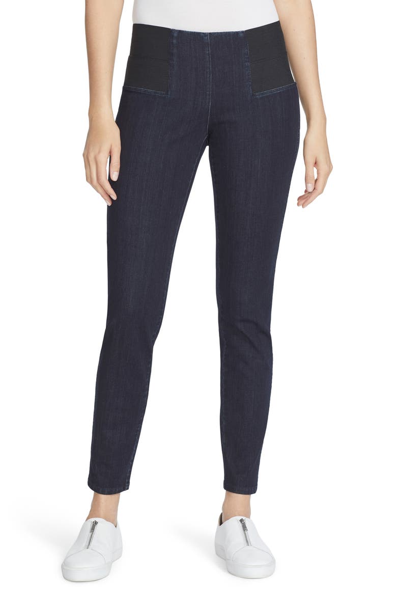 Lafayette 148 New York Nolita Denim Leggings, Main, color, 