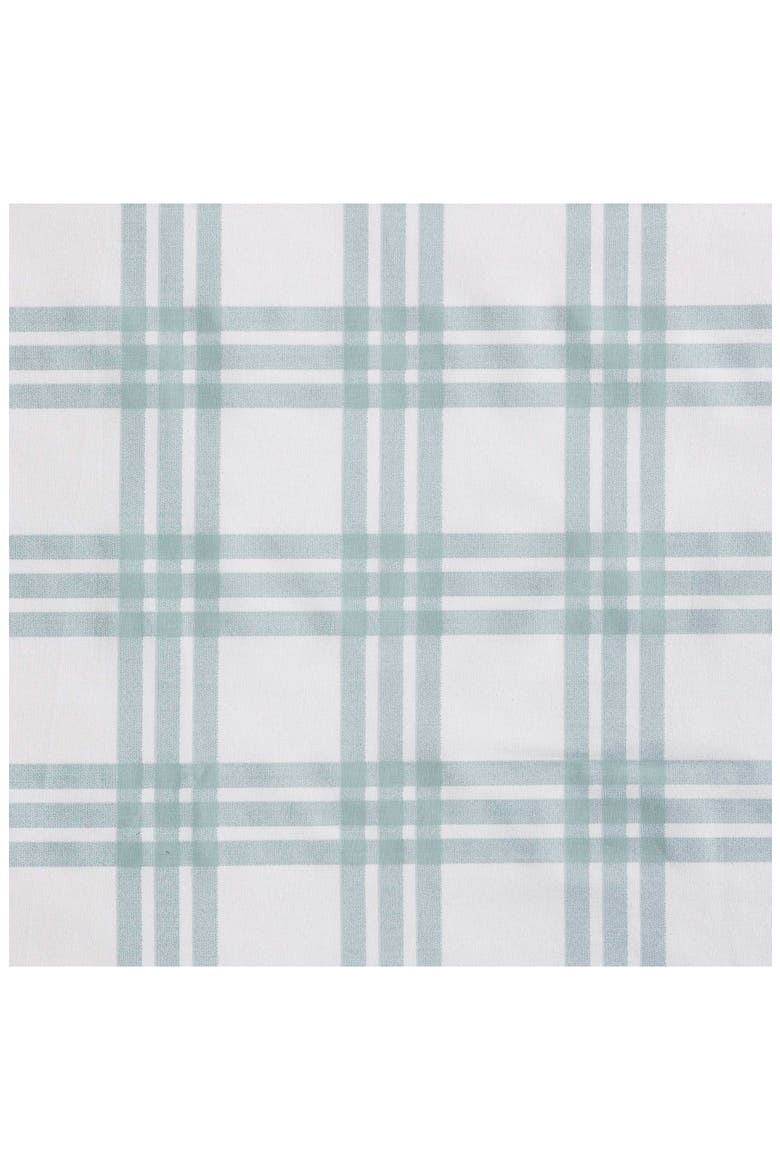 Basic Plaid Sheet Set, Alternate, color, WHITE/ PALE GREEN