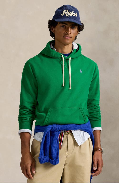 Polo Ralph Lauren The Rl Cotton-blend Fleece Hoodie Clothing In Green