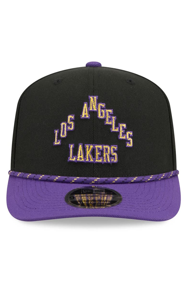 New Era Men's New Era Black/Purple Los Angeles Lakers 2025/26 City Edition 9SEVENTY Adjustable Hat, Alternate, color, Black