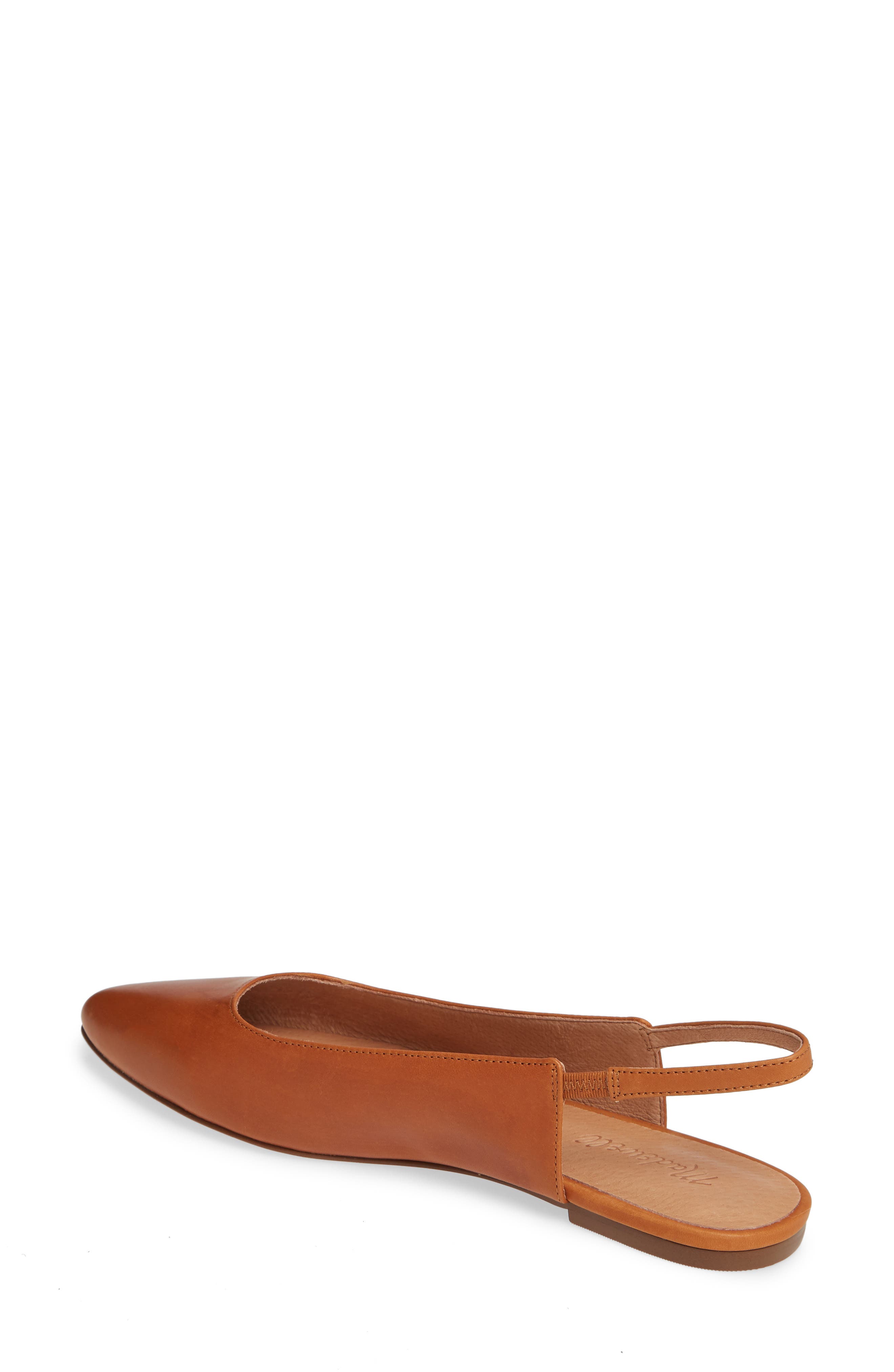 The Margot Slingback Flat, Alternate, color, ENGLISH SADDLE