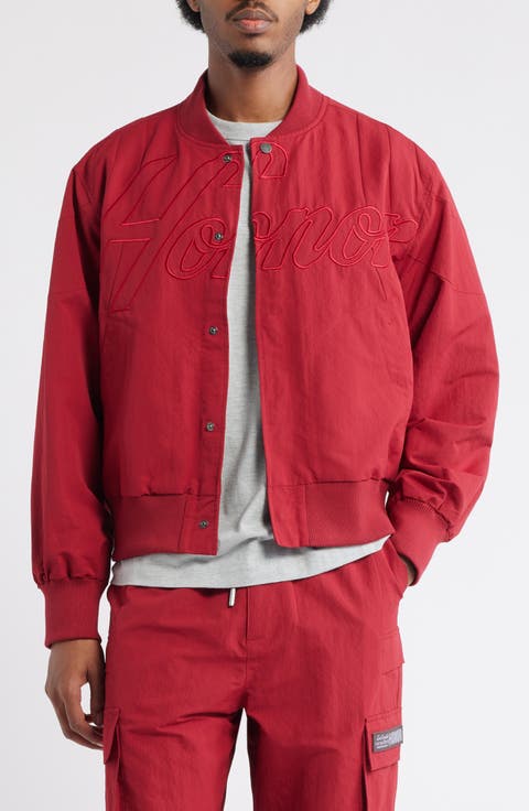 Logo Embroidery Bomber Jacket