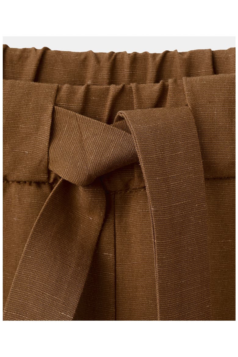 Drawstring Straight Leg Pants, Alternate, color, CARAMEL