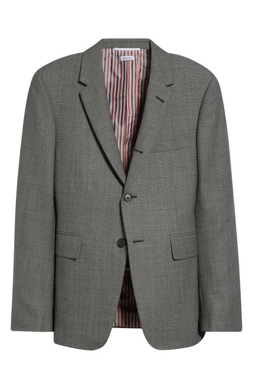 Shop Thom Browne Fit 1 Super 120s Wool Sport Coat In Black/white