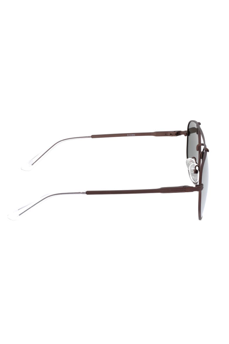 Stockton Polarized Sunglasses, Alternate, color, Brown/Silver