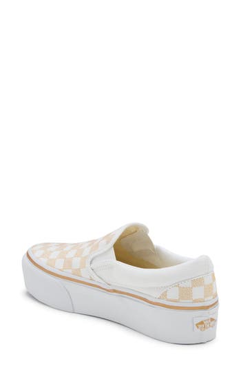 Vans Classic Platform Slip-on Sneaker In White