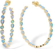 Melinda Maria Isla Imitation Opal Hoop Earrings