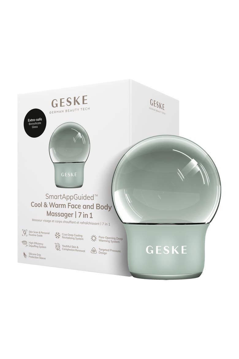 SmartAppGuided Cool & Warm Face & Body Massager | 7 in 1, Main, color, Green