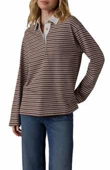 Stripe Organic & Recycled Cotton Jersey Rugby Shirt