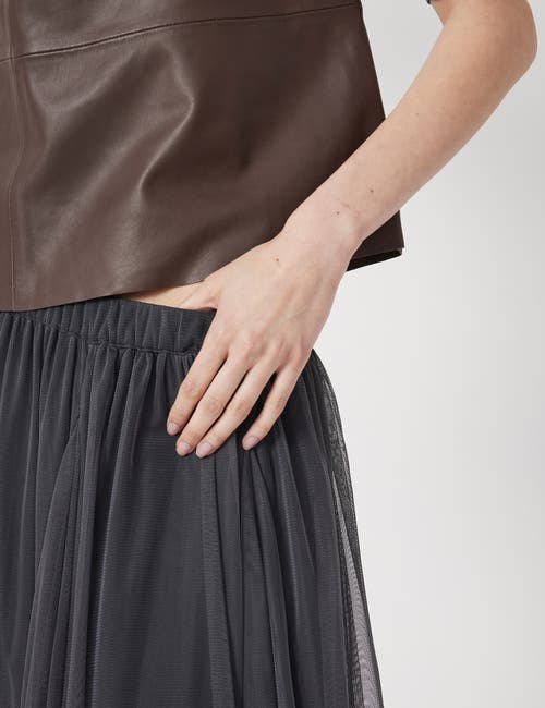 Hush Millie Tulle Maxi Skirt In Gray