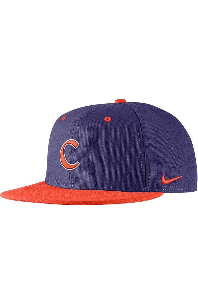 Nike Men's Nike Purple Clemson Tigers Aero True Baseball Performance Fitted Hat, Main, color, Purple