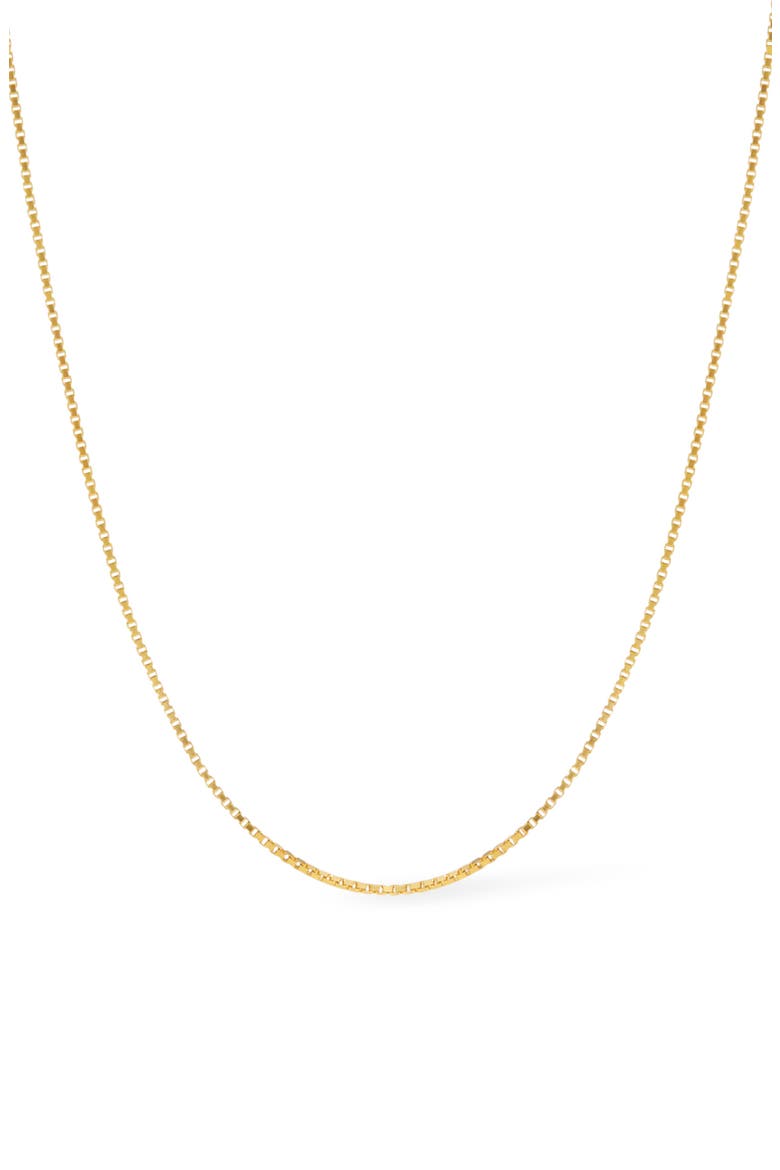 Box Chain Necklace - Jo Gold, Main, color, Gold