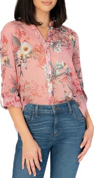 KUT from the Kloth Jasmine Chiffon Button-Up Shirt