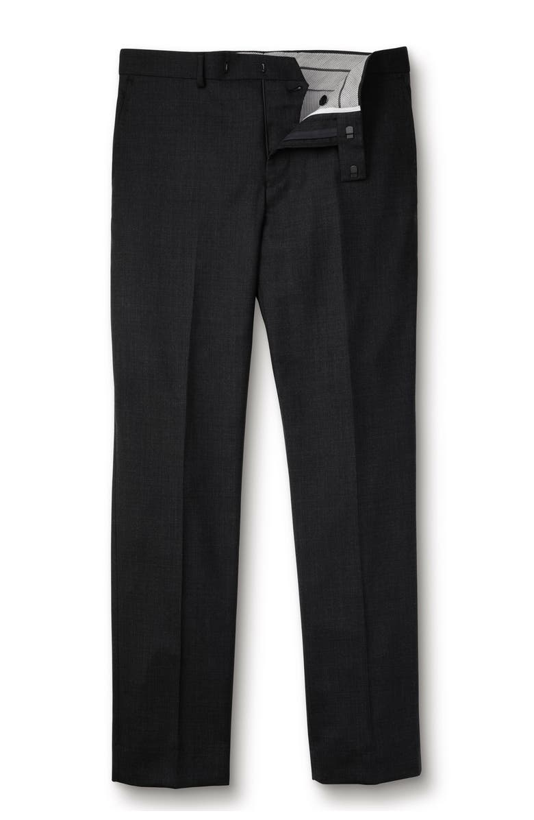 Charles Tyrwhitt Slim Fit End On End Ultimate Performance Suit Pants, Alternate, color, Charcoal Grey