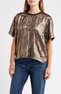 CITY BLUES Foil Print T-Shirt