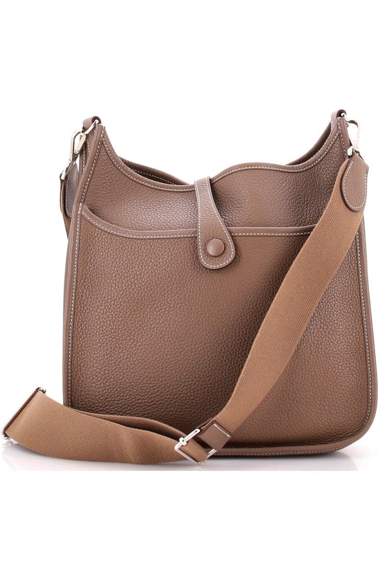 Pre-Owned Hermes Evelyne Bag Gen III Clemence PM, Alternate, color, Etoupe
