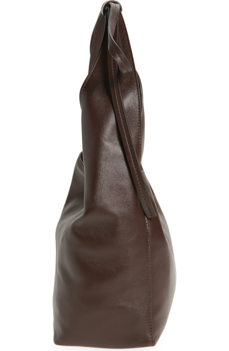 Reformation Small Vittoria Leather Tote, Alternate, color, Tobacco Leather