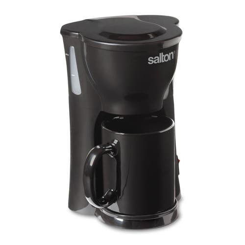 Salton Mini Compact Drip Coffee Maker In Black