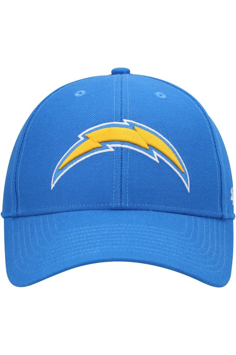 Men's '47 Powder Blue Los Angeles Chargers Logo MVP Adjustable Hat, Alternate, color, Powder Blue