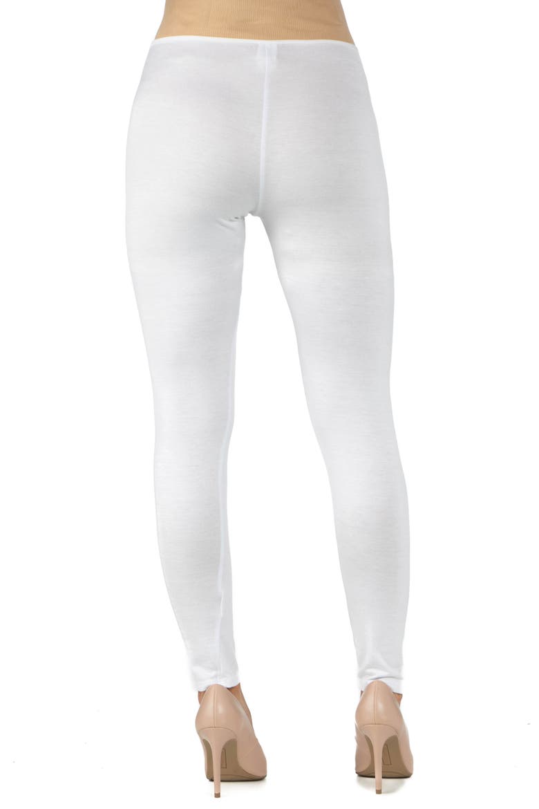 Maternity Stretch Ankle Length Leggings, Alternate, color, White