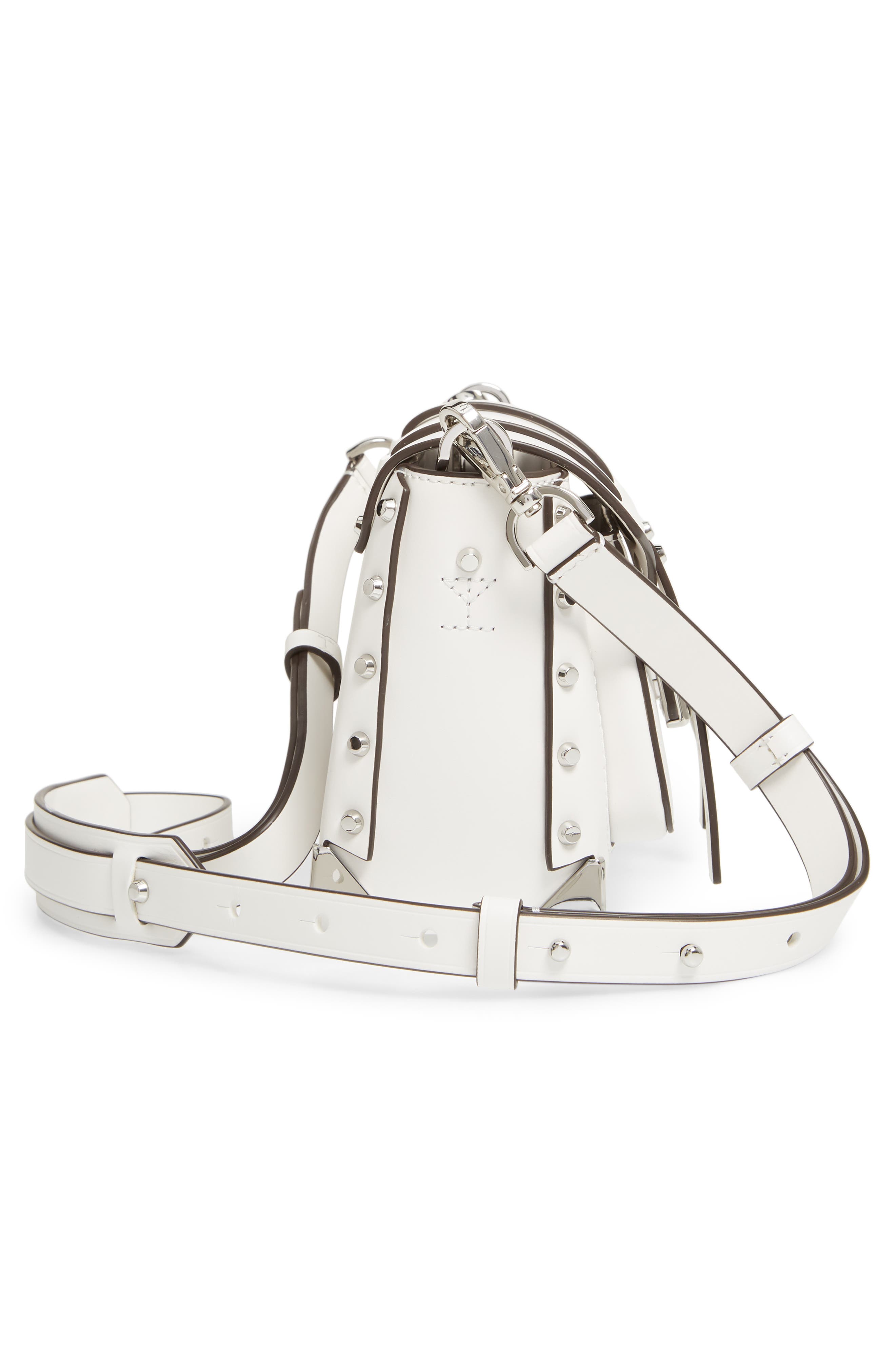 MICHAEL Michael Kors Small Manhattan Leather Messenger Bag, Alternate, color, 