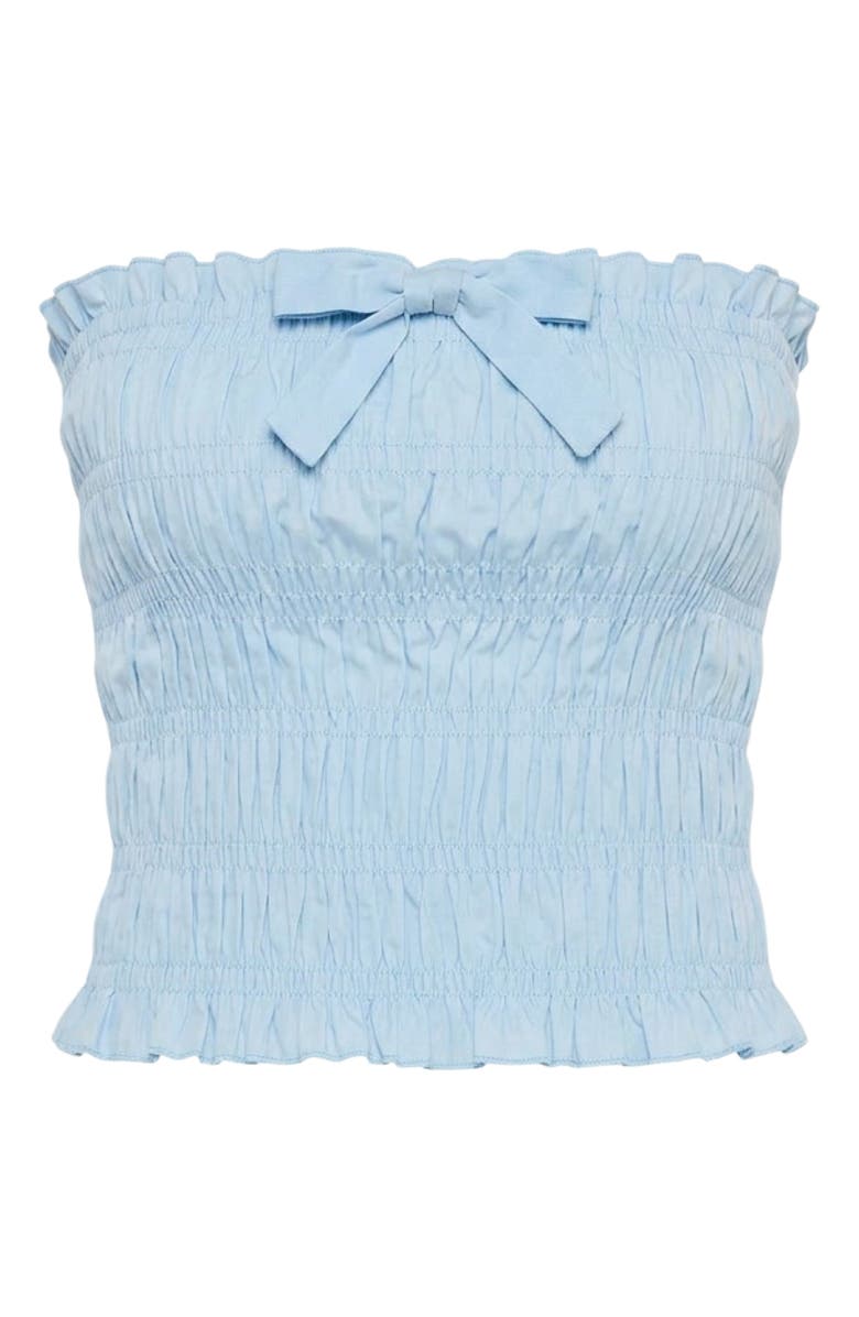 The Lulo Project Penny Strapless Smock Stretch Cotton Top, Alternate, color,
