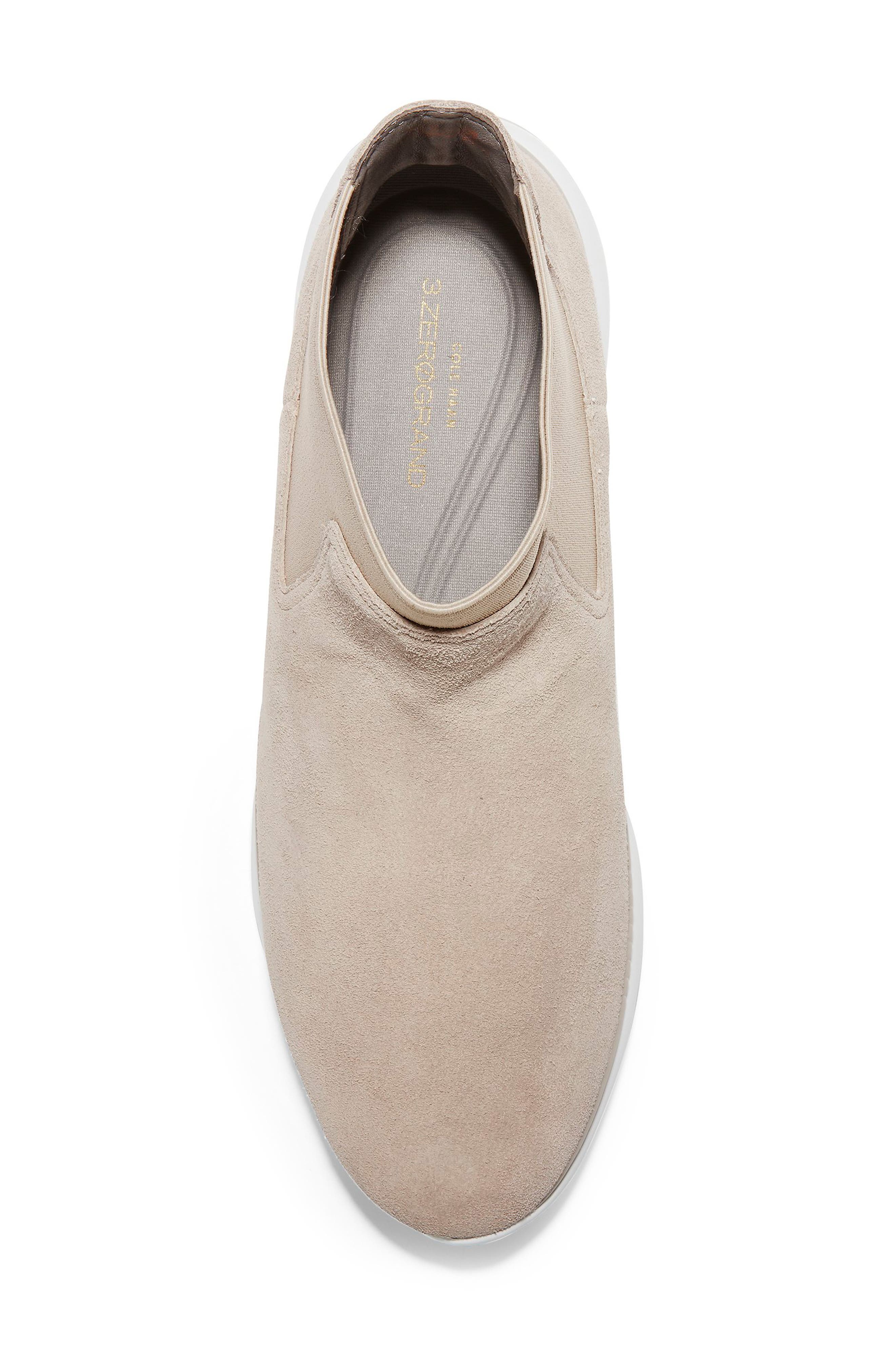 3.ZeroGrand Chelsea Bootie, Alternate, color, DOVE WATERPROOF SUEDE