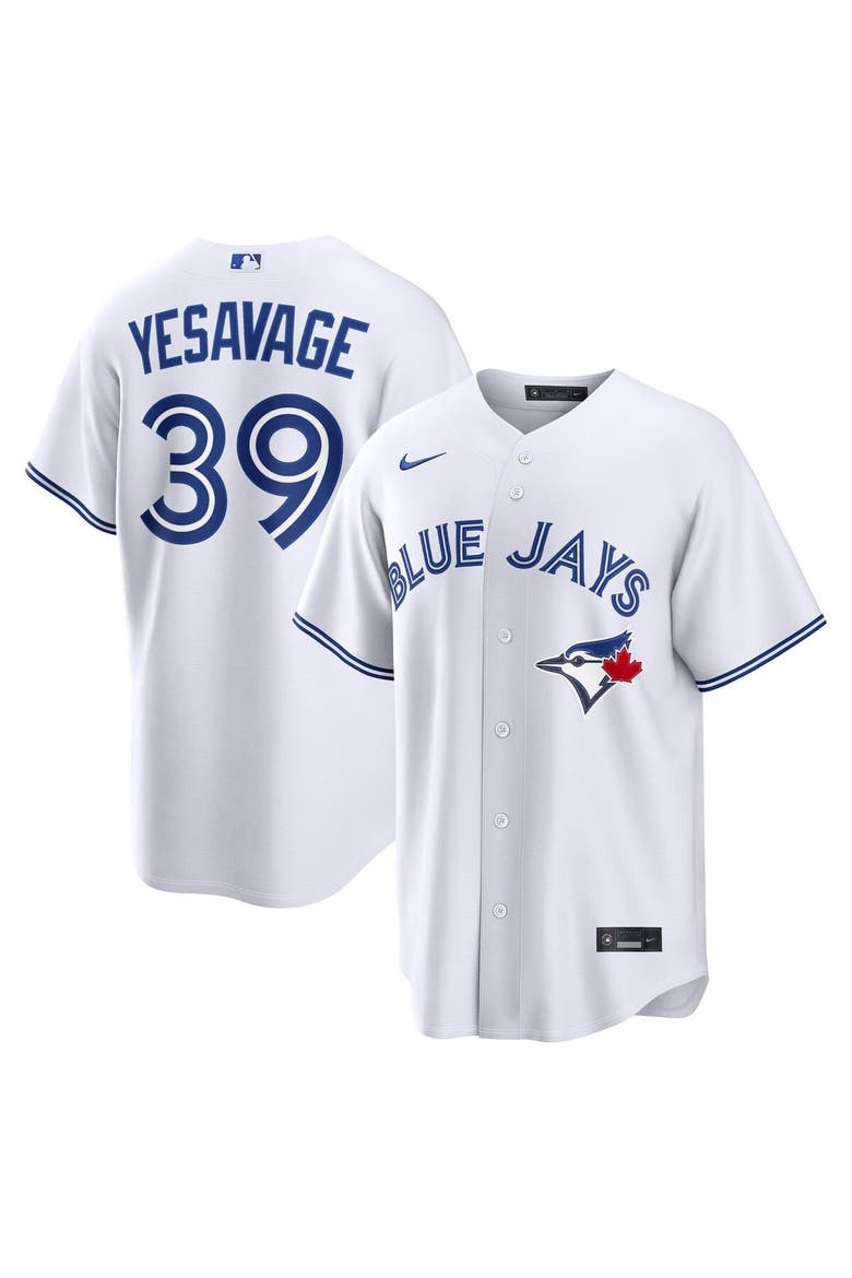 Men's Nike Trey Yesavage White Toronto Blue Jays Home Replica Jersey, Main, color, White