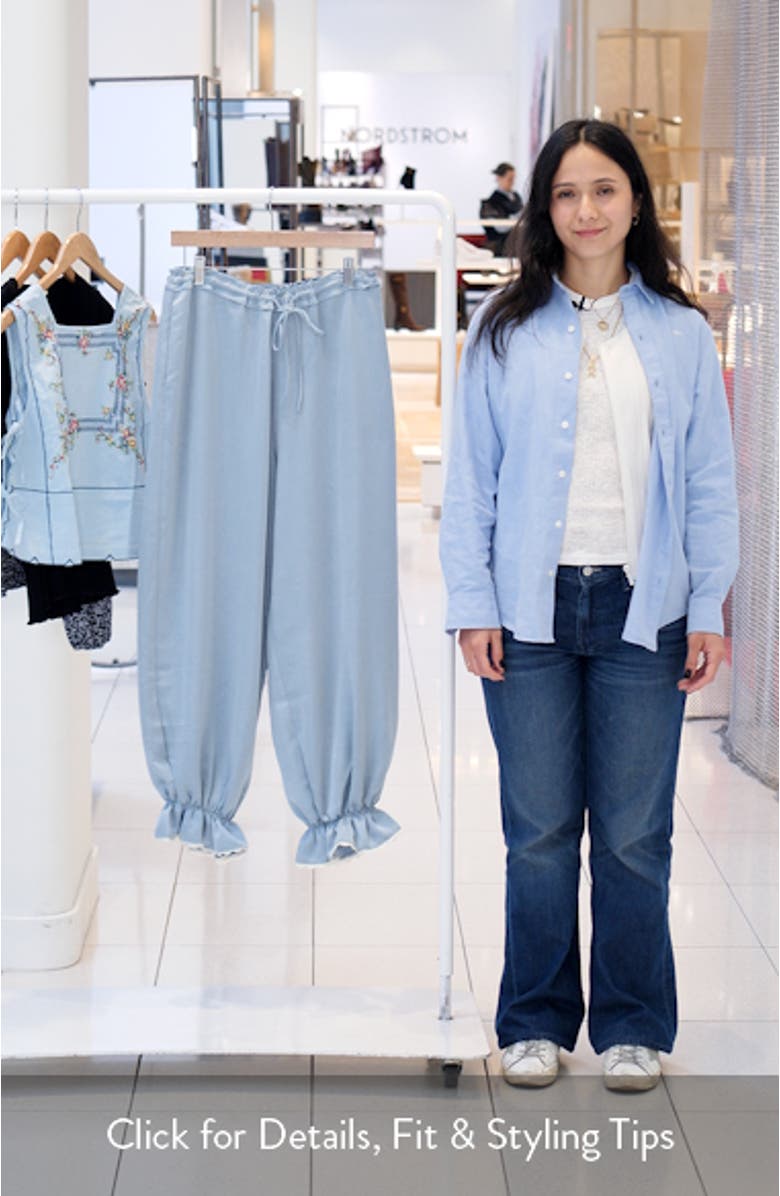 Roan Floral Jacquard Pull-On Pants, sales video thumbnail