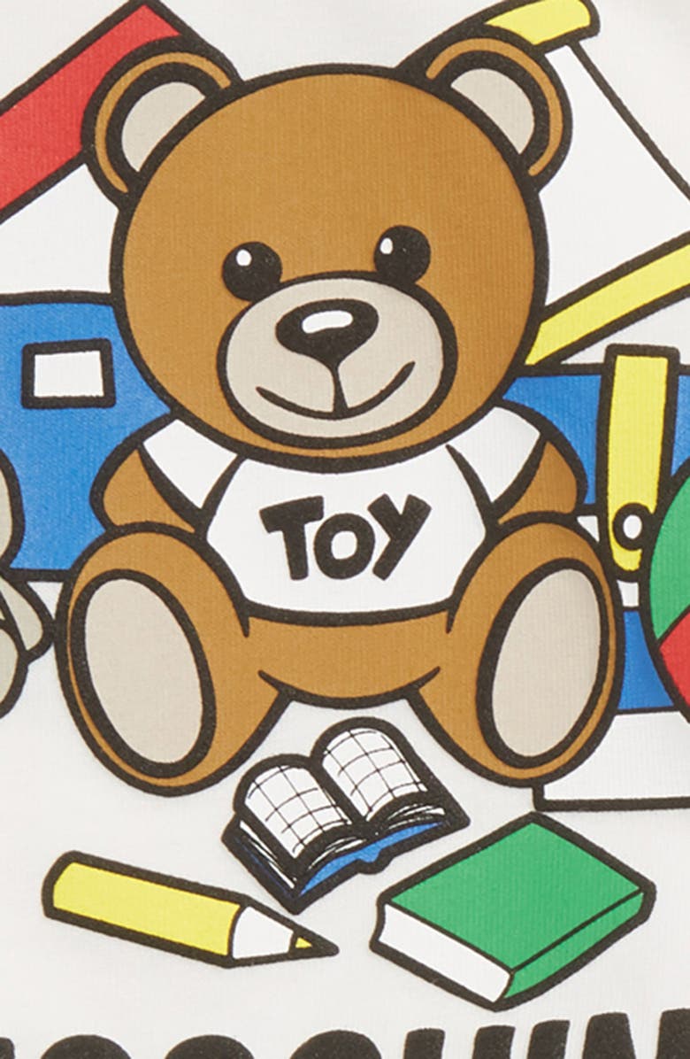 Moschino Bear Print T-Shirt & Shorts Set, Alternate, color,