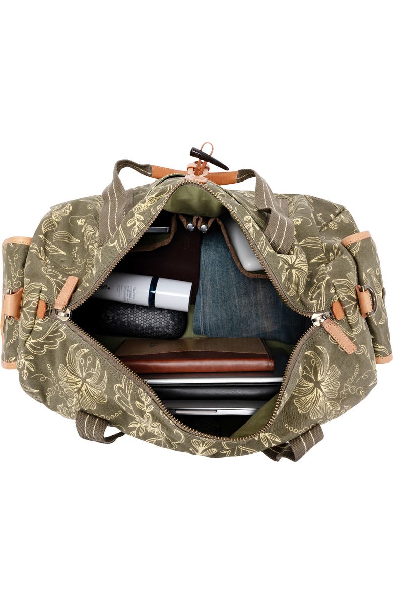 TSD Brand Valley and Sky Lightweight Travel Weekender, Alternate, color, Olive Cream