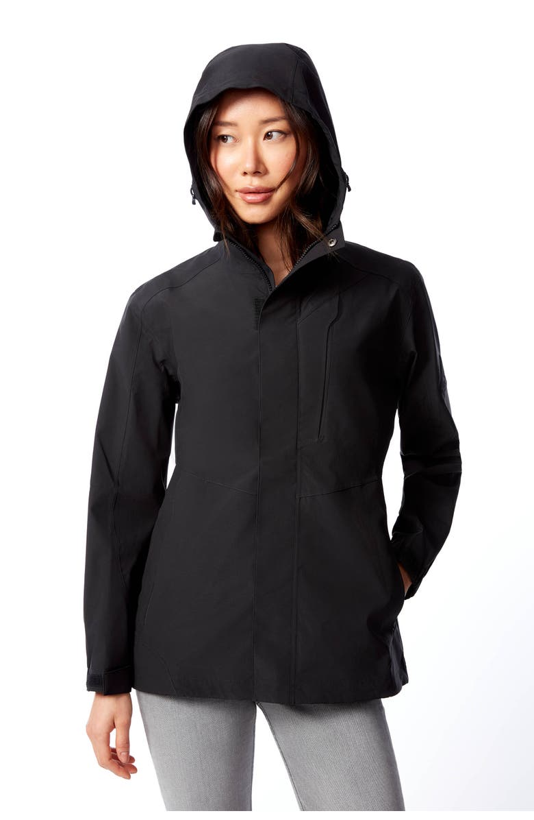 Alpine North Tahsis - Plus Size Lightweight Waterproof Shell Rain Jacket, Alternate, color, Black