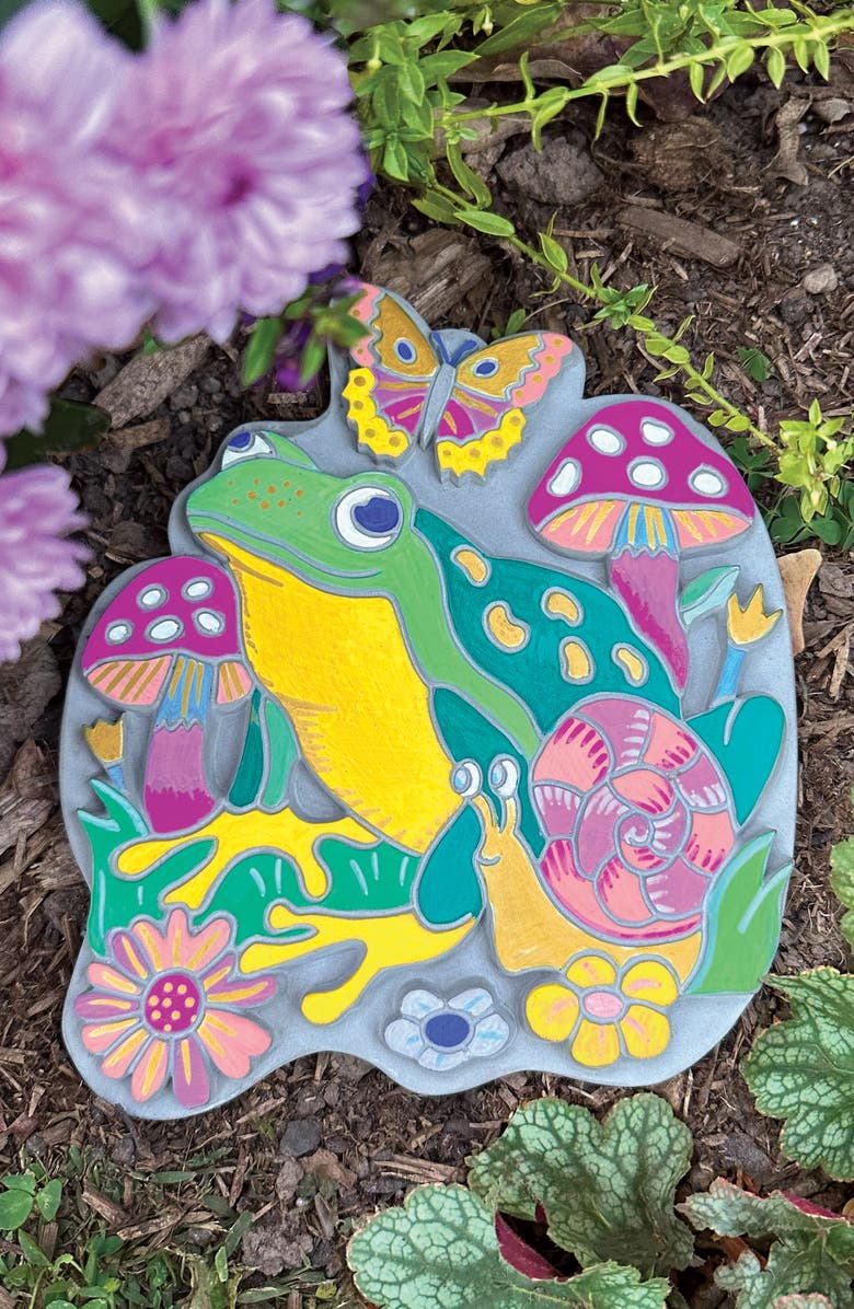 BRIGHT STRIPES Marker by Number Garden Stone Activity Set, Alternate, color, Multi