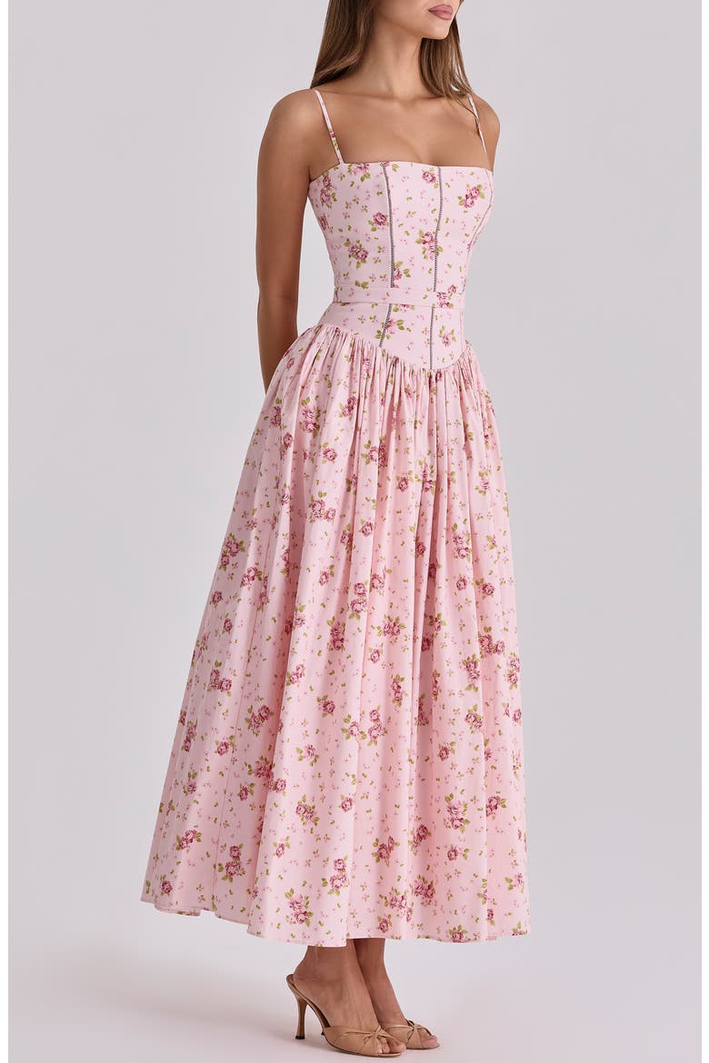 Ysabella Floral Maxi Sundress, Alternate, color, PINK VINTAGE