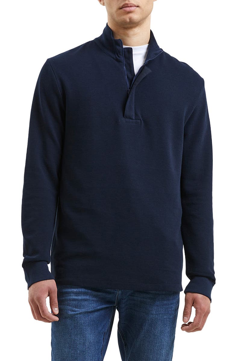 French Connection Ottoman Quarter Zip Pullover, Main, color, 