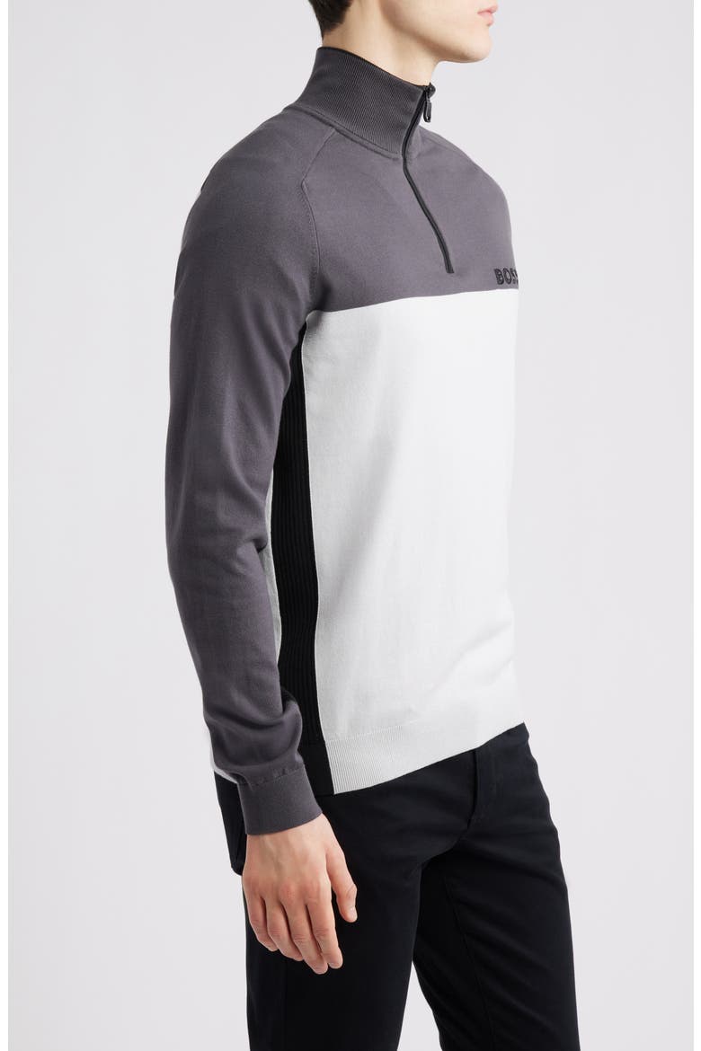 Hydro-X Water-Repellent Golf Half Zip Pullover, Alternate, color, LIGHT GREY