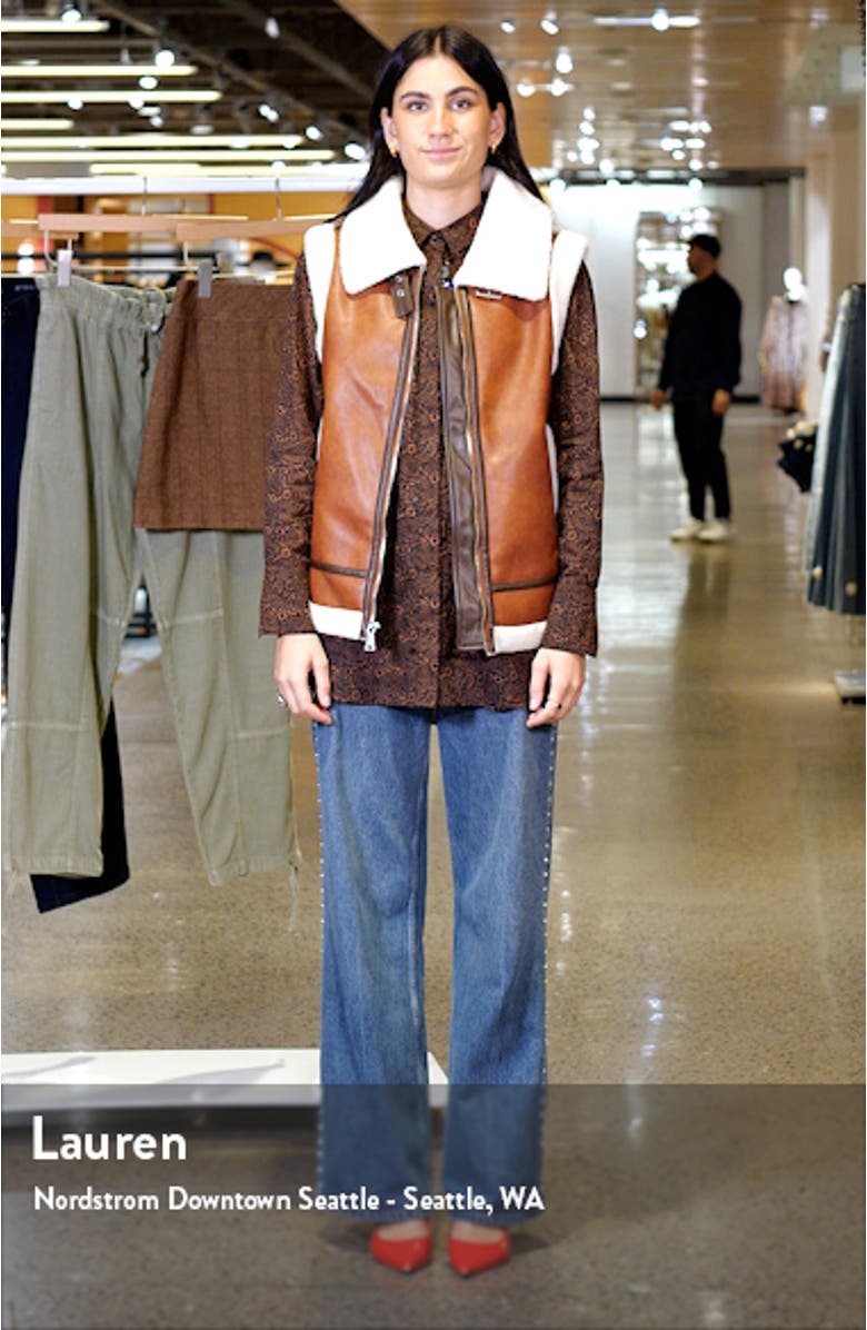 Faux Shearling Vest, sales video thumbnail