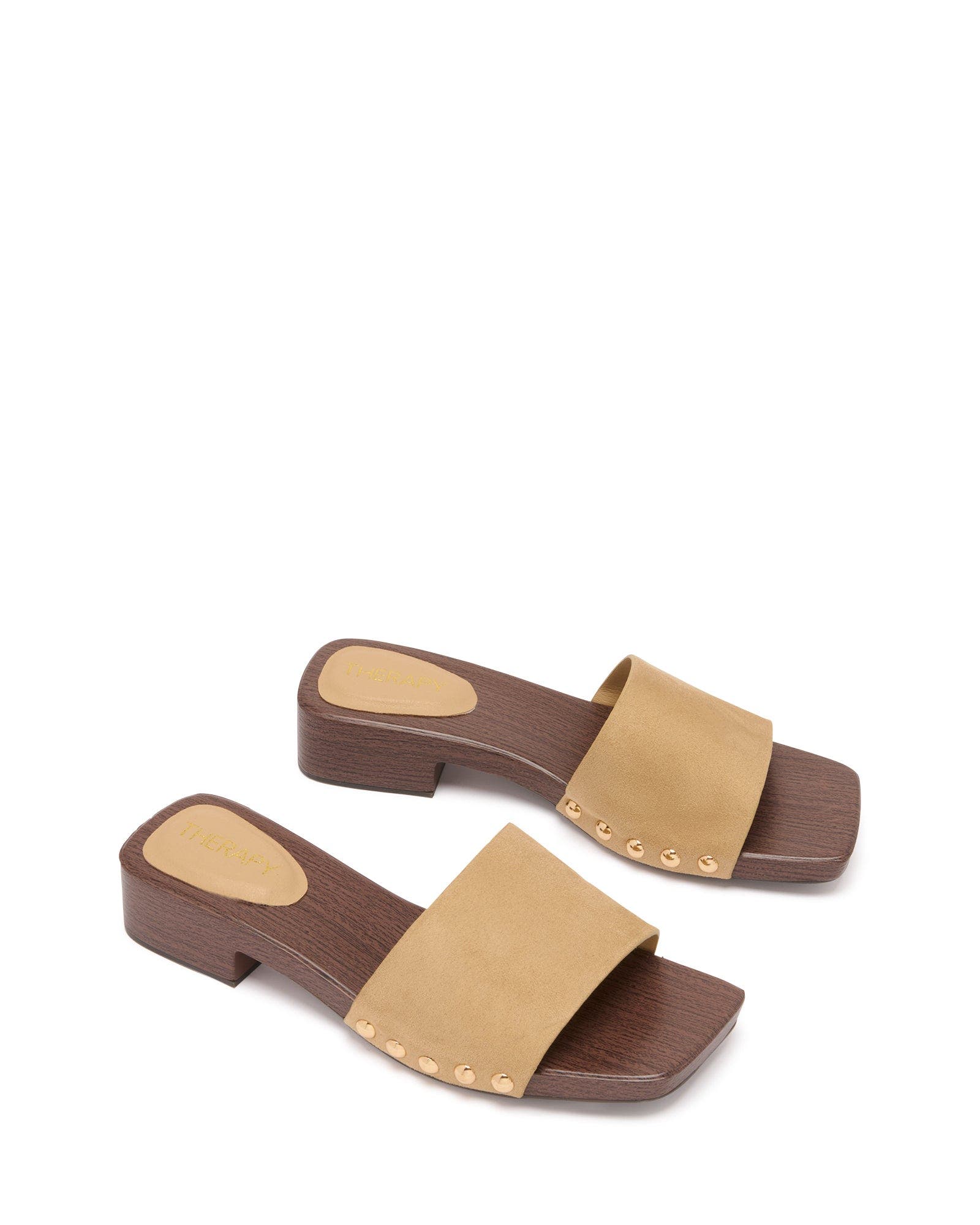 Zane Open Square Toe Sandal, Alternate, color, CASHEW FAUX SUEDE