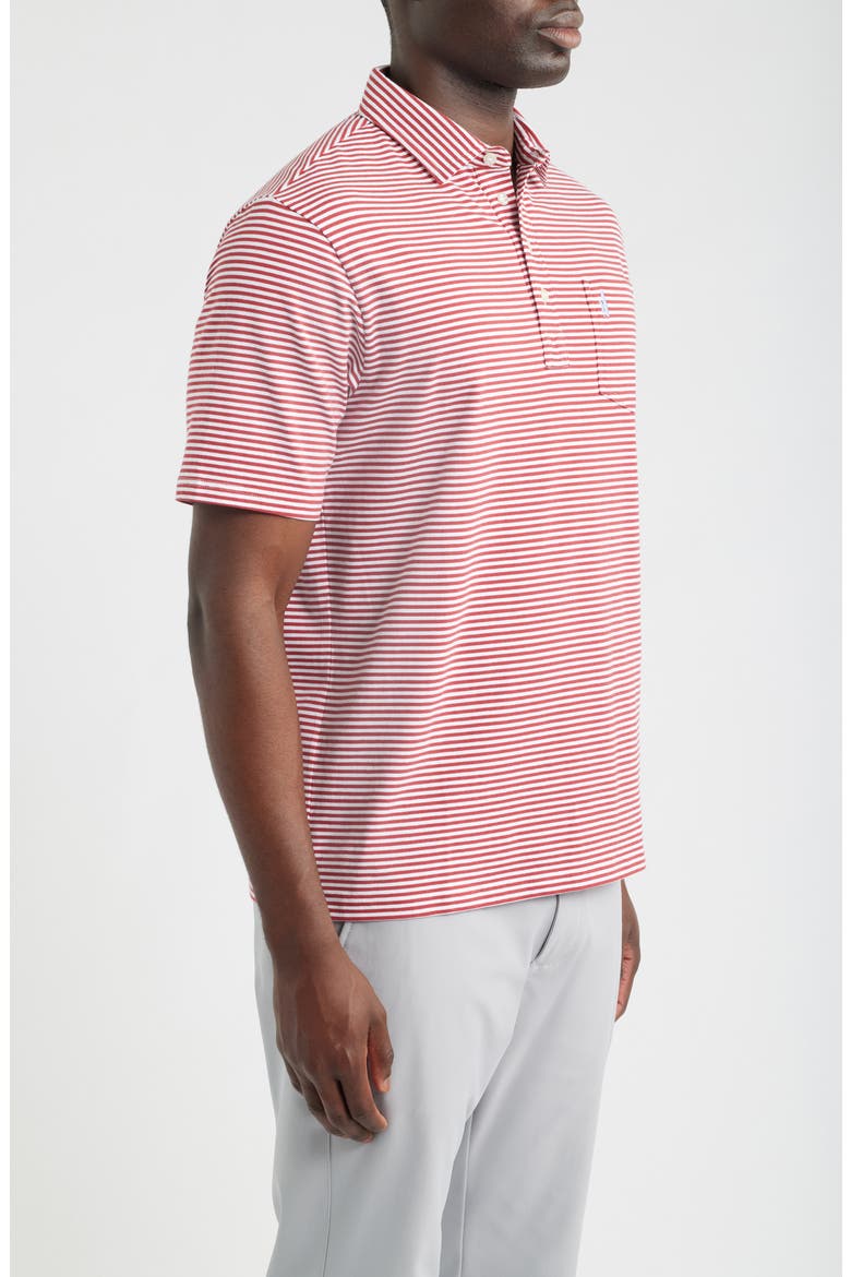 Jacks Stripe Hangin' Out Pocket Polo, Alternate, color, BRONCO