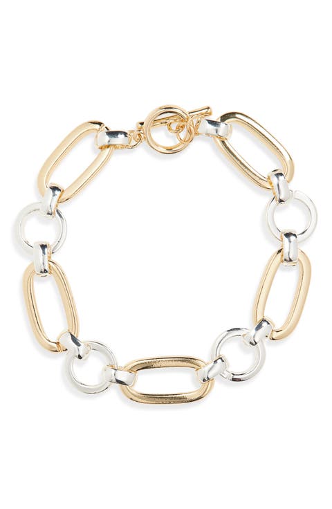 Two-Tone Link Bracelet