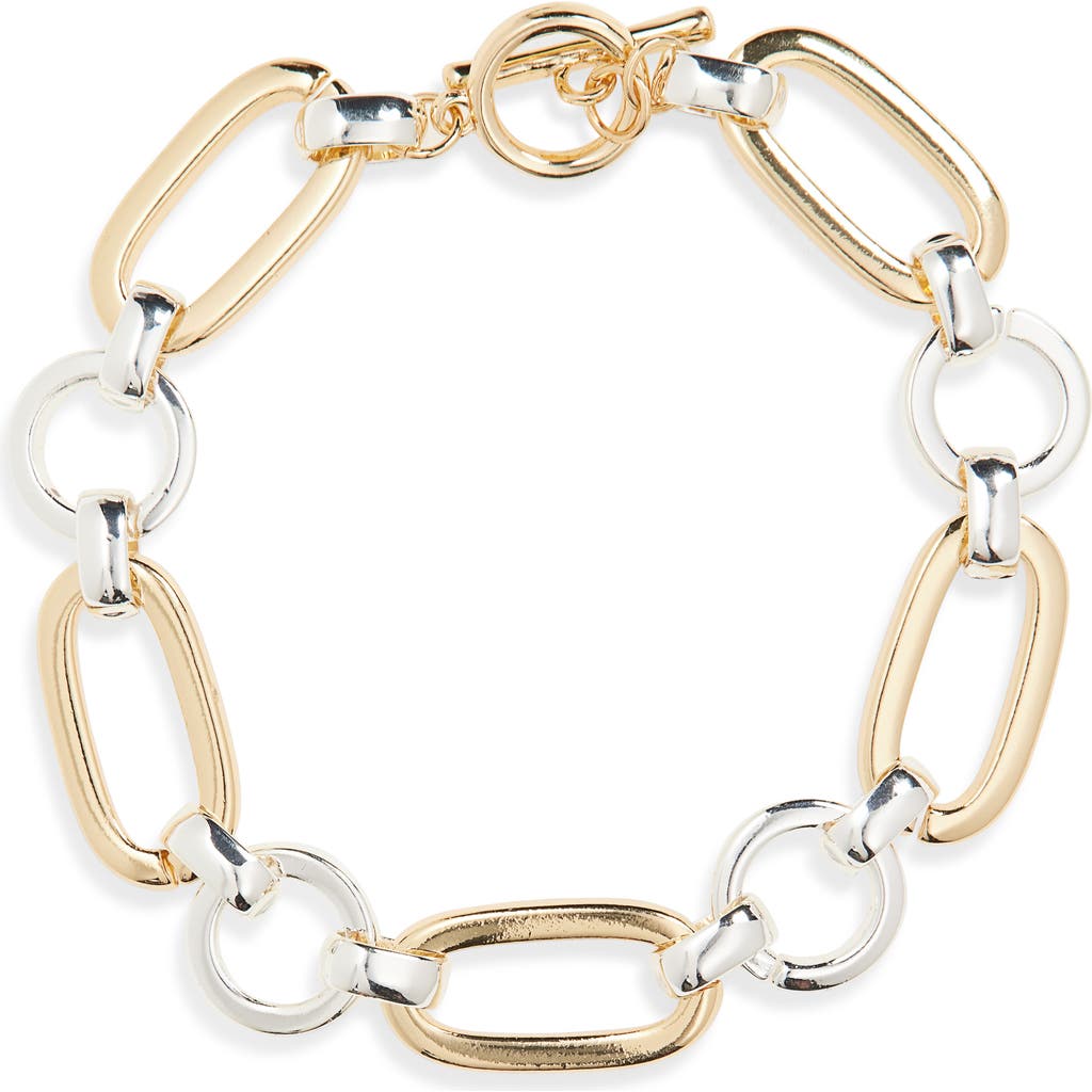Panacea Two-tone Link Bracelet In Multi