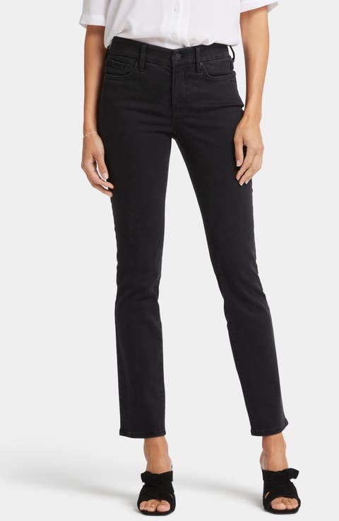 Sheri High Waist Ankle Slim Jeans (Vintage Black)