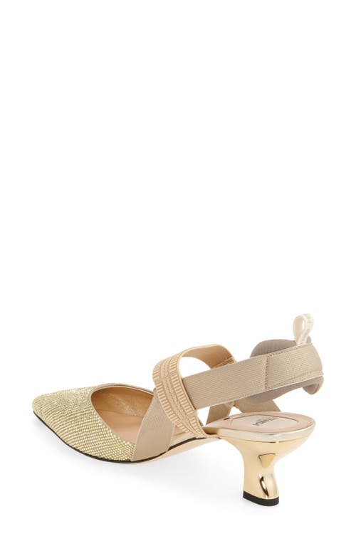 FENDI FENDI COLIBRI CRYSTAL EMBELLISHED POINTED TOE PUMP