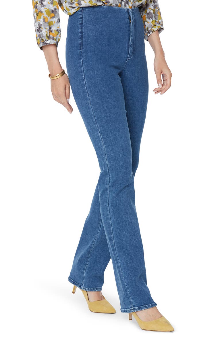 Marilyn Flat Front Slim Straight Leg Jeans, Alternate, color, TRANQUIL