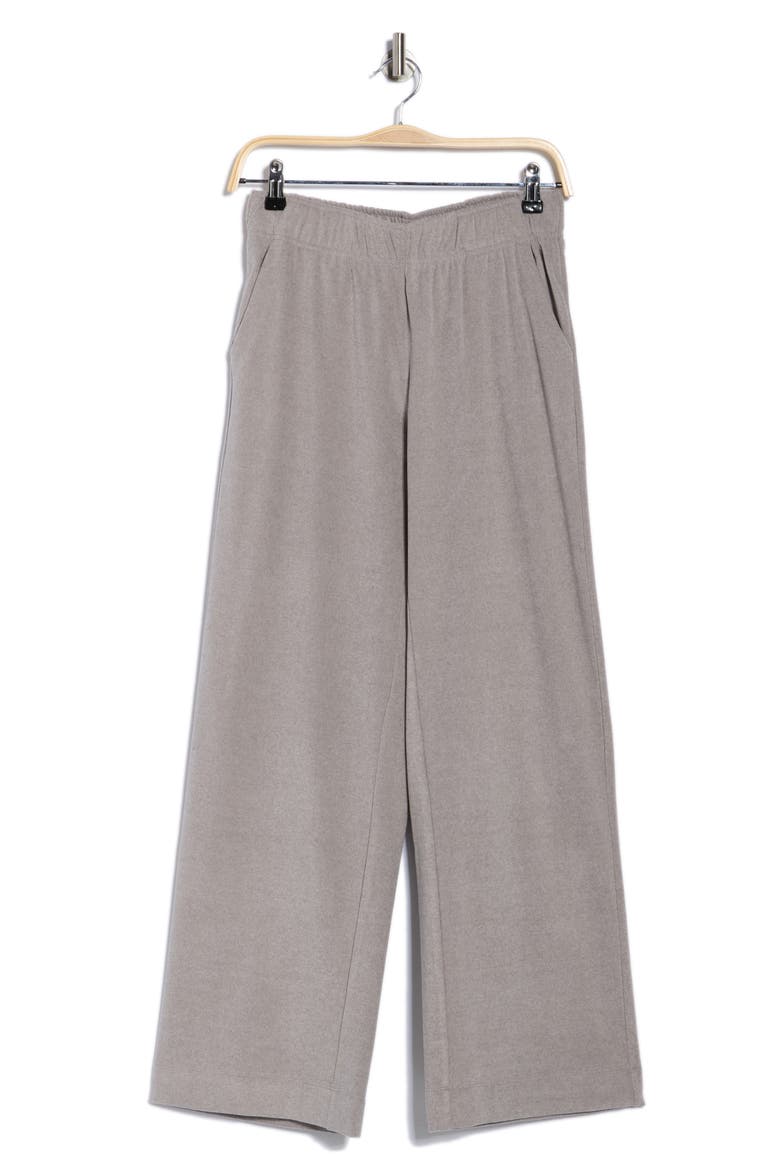 Daisy Marled Piquè Wide Leg Pants, Alternate, color, STEEL GRAY