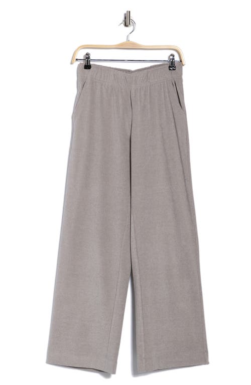 90 Degree By Reflex Daisy Marled Piquè Wide Leg Pants In Gray